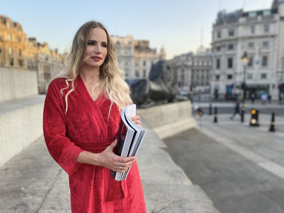 Szlafrok damski Krótki 457 Milagros Forex - czerwony