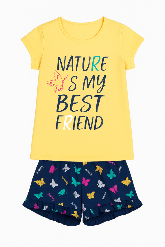 Piżama dziecięca Kasjana Italian Fashion - czerwony/druk czerwony