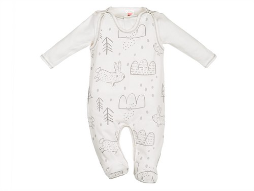 01202 Komplet śpioch + kaftan "ORGANIC FOREST" Makoma 