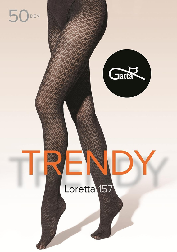 Loretta 157 Gatta – rajstopy damskie wzorzyste 50 den, matowe
