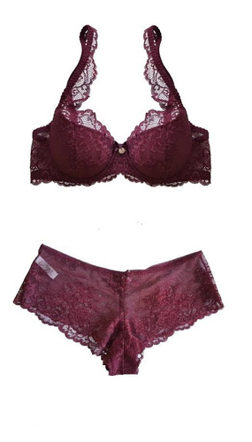  Biustonosz Usztywniany Full Cup M-3344/22 Cora  Mat bordowy