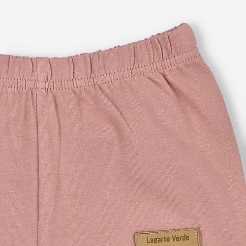 Legginsy dziewczęce Lagarto Verde - różowy