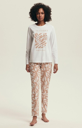 Bawełniana piżama damska Henderson Dextra 43689 – długi rękaw i spodnie