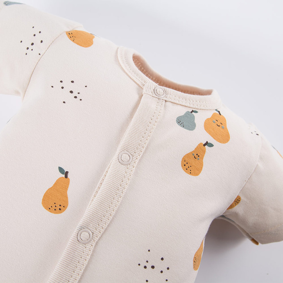 Rampers niemowlęcy Pearfect Eevi - ecru druk