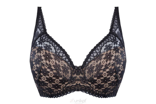 Biustonosz usztywniany Nadina full cup Unikat czarny