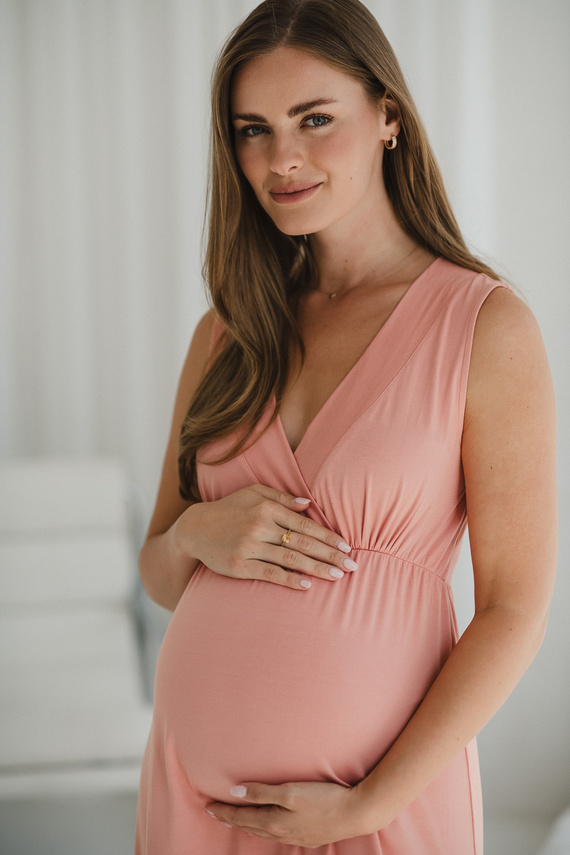 Star Light Herbal Rose Milk&Love– koszula nocna bambusowa ciążowa i do karmienia | Wygoda i elegancja