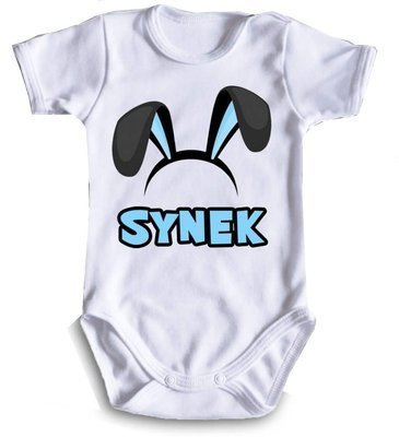 Body krótki rękaw "Synek Wielkanoc" Moocha biały