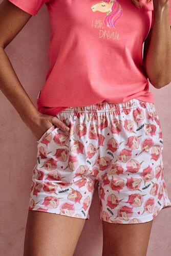 Piżama damska 3112 Mila Taro koralowy