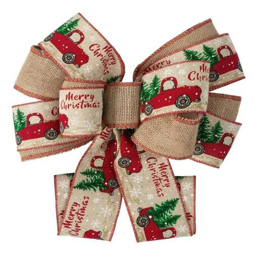 Kokarda ozdoba świąteczna 447 w stylu eko Eurofirany beżowy