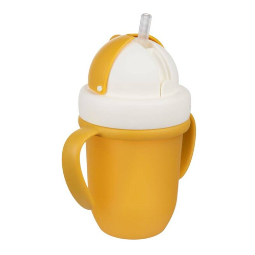 CA56/522YELW Kubek ze składaną silikonową rurką 210 ml Canpol Babies żółty