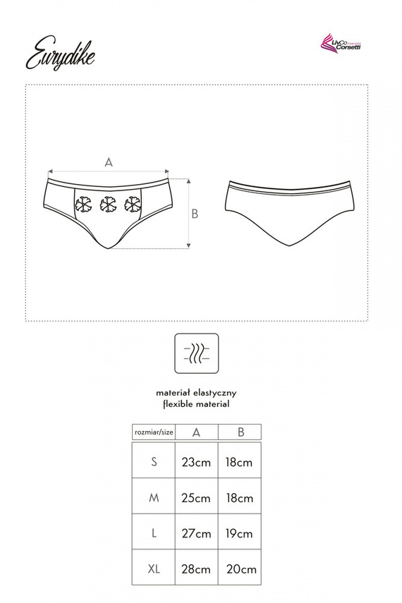 Figi damskie Eurydike LivCo Corsetti Fashion - czarny