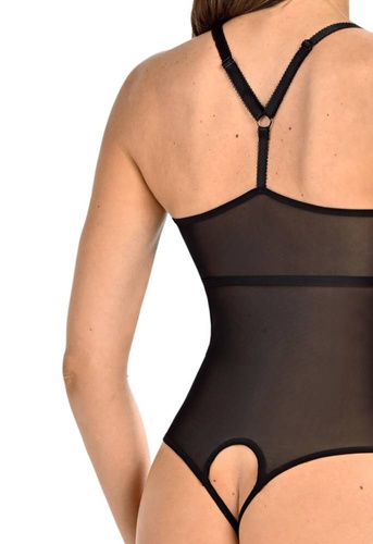 Body damskie na ramiączkach Vanessa Teyli - czarny