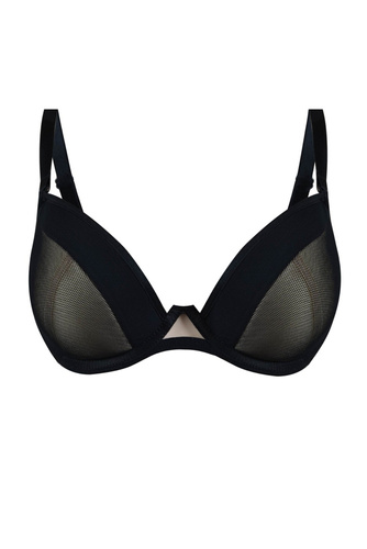 Biustonosz push up 19200 Piano Mediolano czarny