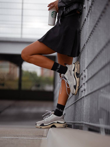 0200-125 90's Baby Skarpety damskie Milena -czarny