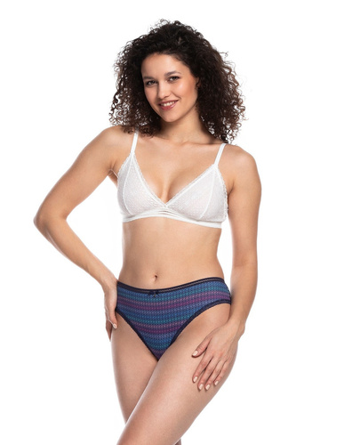  Figi Damskie L-1572 BI A'2 Lama granatowy