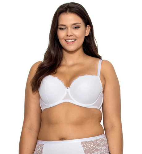 Biustonosz Usztywniany FulL Cup Pia Big Nipplex - biały