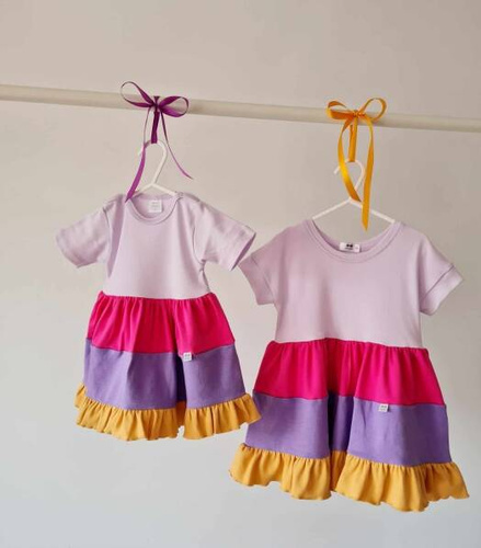 Sukienko-body 354B Calinka Marija - fiolet