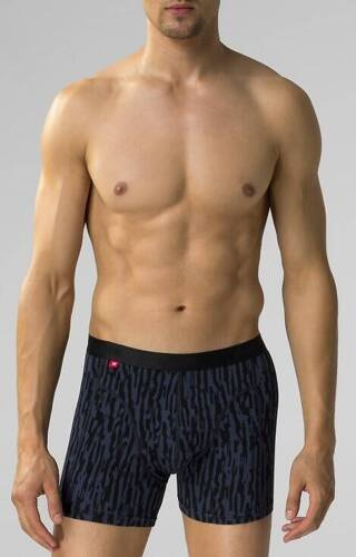 Bokserki męskie 2MH-175 A'2 Atlantic - grafitowy-czarny