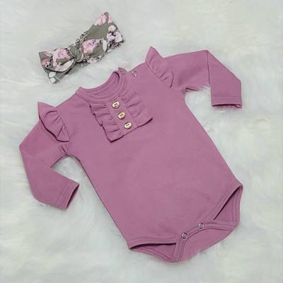 Body z długim rękawem Renia Bambarillo wrzosowy