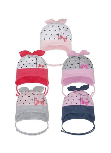 44-005 Czapka dziecięca AJS mix-kolor