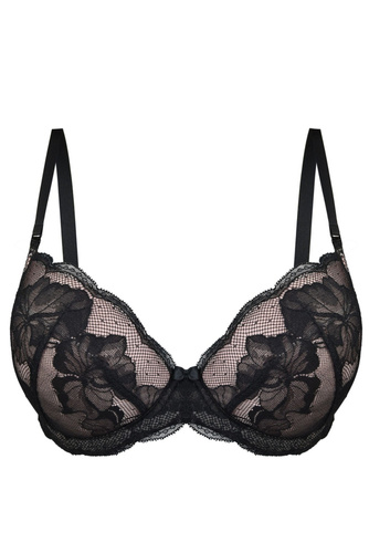 Biustonosz push up 19202 Amelia Mediolano black 