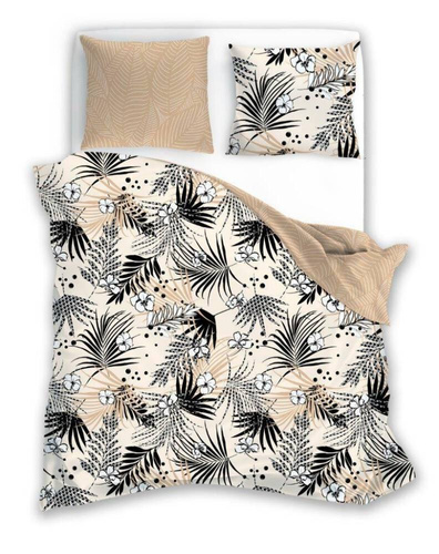 Pościel Liście Monstery  Letni Sen 002 Faro szary