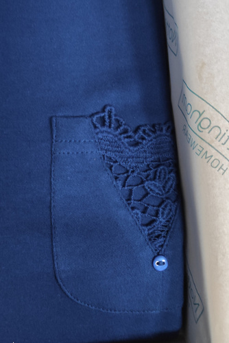 Koszula nocna rozpinana PC38089 Nottingham navy