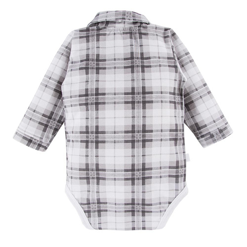 Body z kołnierzykiem Ceremony Eevi - szary kratka