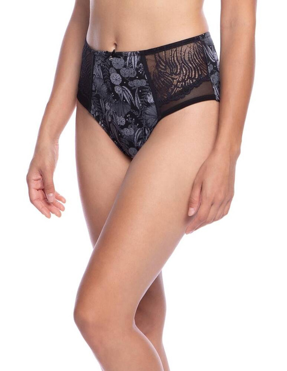 Figi Damskie L 1575 MD Midi Lama- czarny