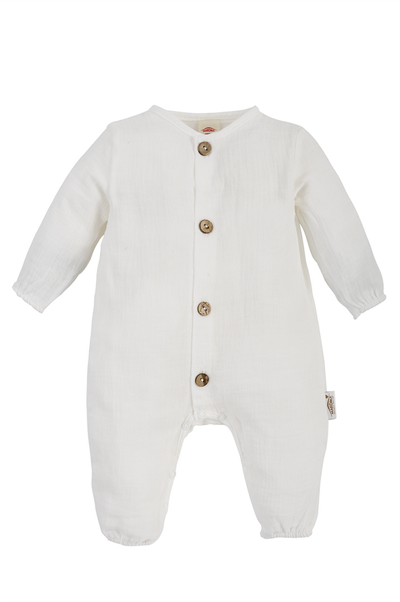 Pajac muślinowy "Just Muslin" Makoma ecru