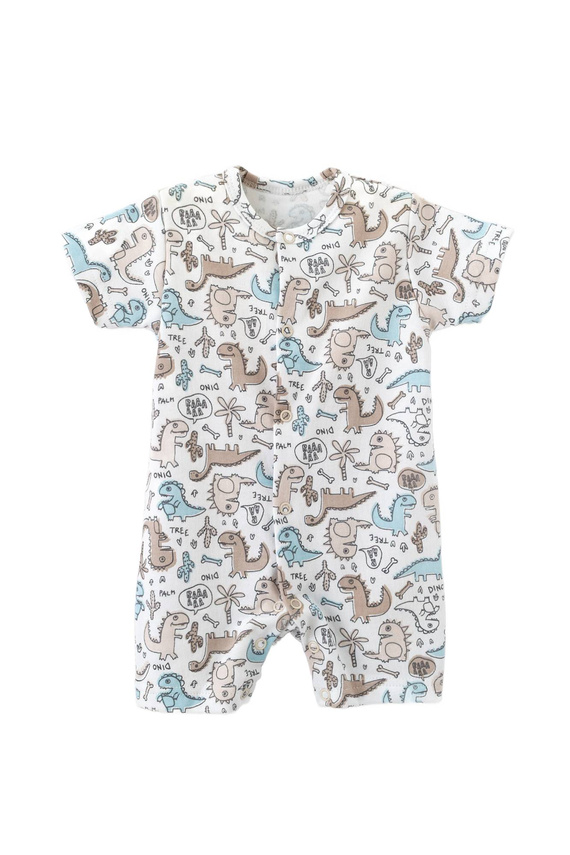 Rampers niemowlęcy Martex bawełniany dinozaury | Pajacyk na lato dla niemowląt