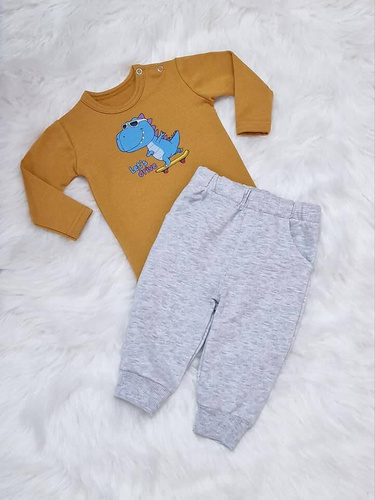 Spodnie dziecięce Piotruś Bambarillo jasny szary