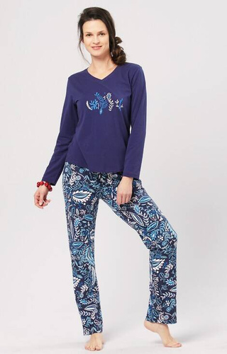 Piżama Damska LNS 793 Key  granatowy