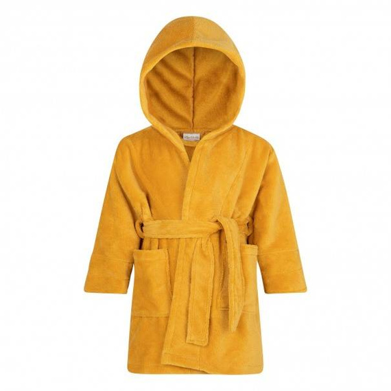 Szlafrok dziecięcy bambusowy Bamboo ByShelly - musztardowy