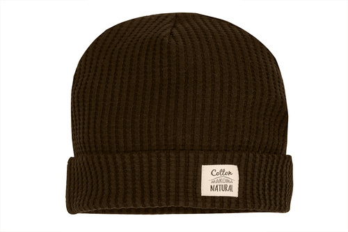 Czapeczka niemowlęca "Natural Waffel" Makoma mocha