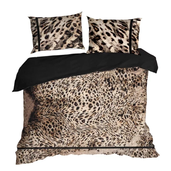 Pościel satynowa pantera Eva Minge Eva 23 Eurofirany czarny