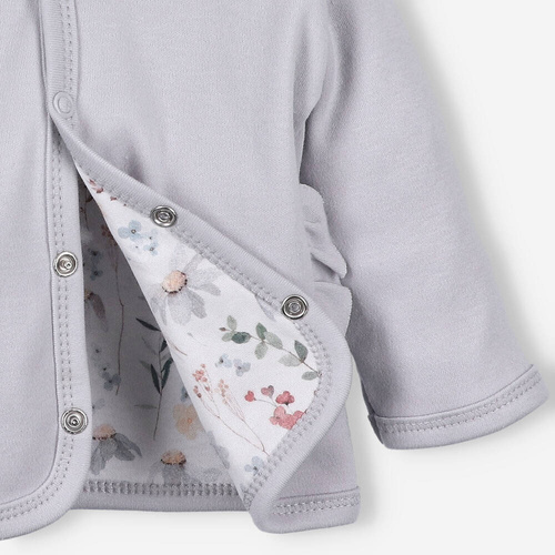 Bluza dresowa z bawełny organicznej Łąka Nini szary