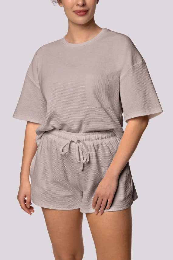 Piżama damska Cozy shortsleeve Mona różowy 