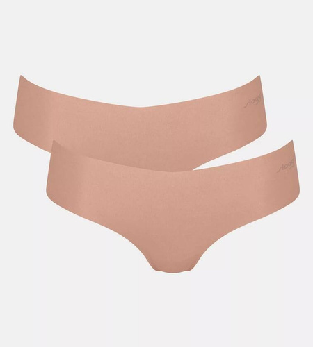 Figi Damskie 2-pak Zero Modal 2.0 Hipster 2P Sloggi - Cameo brown