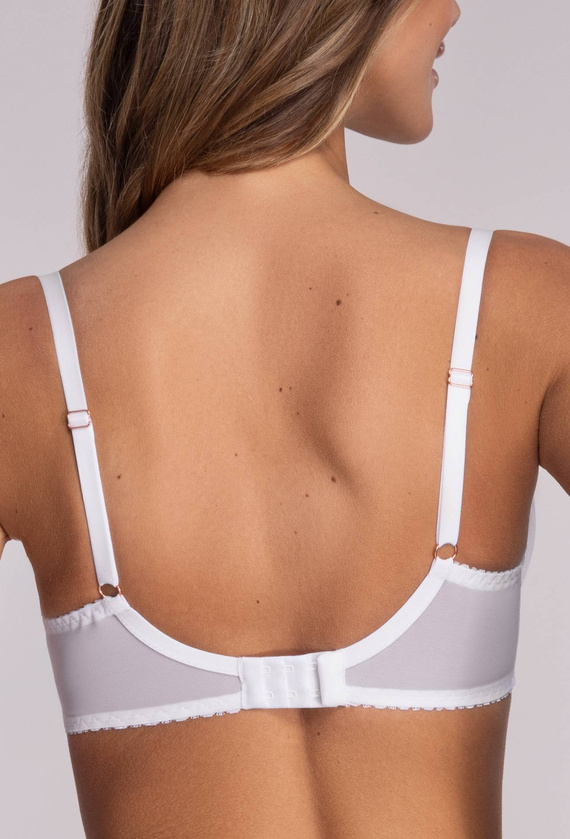 1263 Biustonosz Usztywniany Ava - biały
