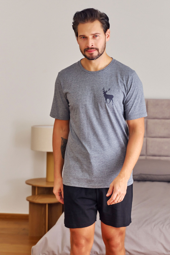 PMB.7235 Piżama Męska Doctor Nap - dark grey