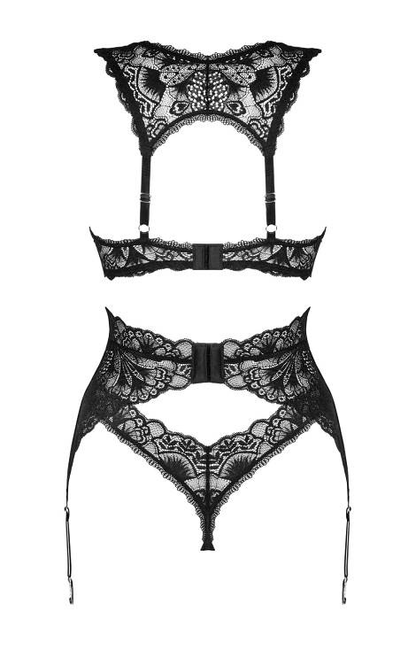 Komplet 3-częściowy Donna Dream Obsessive - czarny