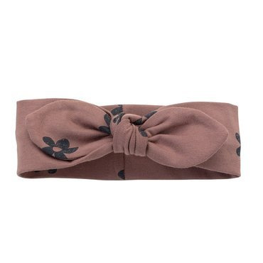 Opaska dla dziewczynki Happiness Pinokio ciemny róż/druk