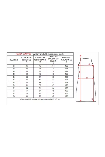 Halka damska 86552 Clarysa Mewa różowy