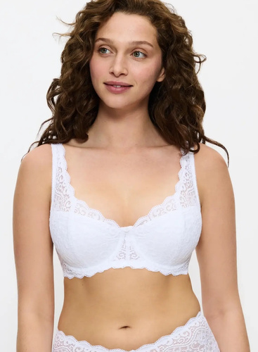Biustonosz Triumph Amourette WHP biały – fiszbiny, koronka, wyściełane miseczki