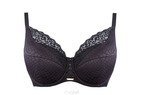 Biustonosz usztywniany Dion full cup Unikat czarny