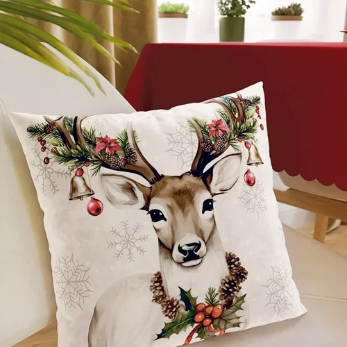 Poszewka świąteczna Vintage jelonek Markizeta