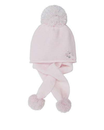 Komplet Czapka + szalik dziecięca 42-429 AJS mix-kolor