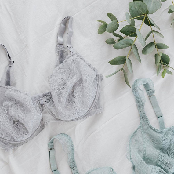 Miękki biustonosz do karmienia MissYou Mint Momtobe miętowy