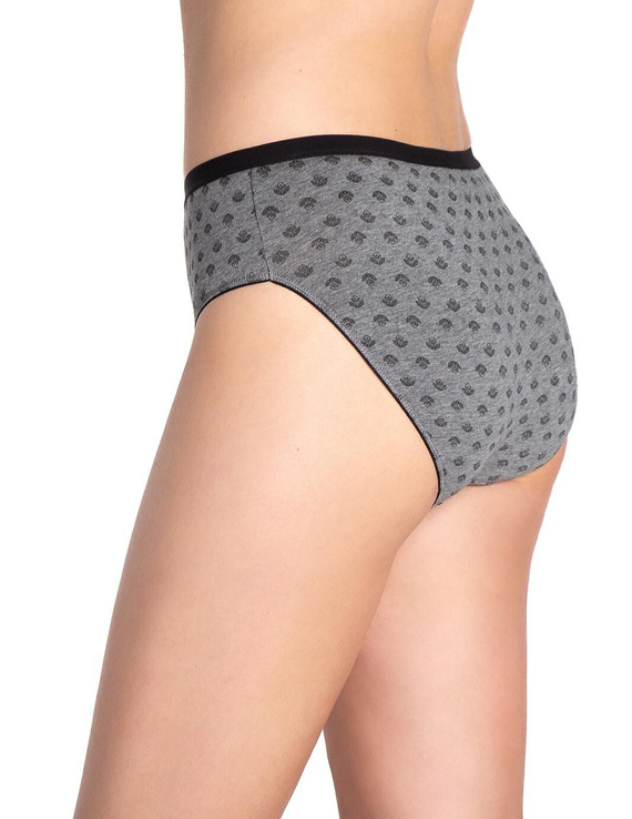 Figi Lama L-130 BI-10 – bawełniane bikini z kwiatowym wzorem, zestaw 3 sztuki